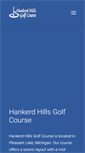 Mobile Screenshot of golfhankerdhills.com